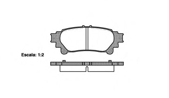 21395.00 ROADHOUSE Brake Pad Set, disc brake