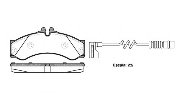 2614.12 ROADHOUSE Brake System Brake Pad Set, disc brake