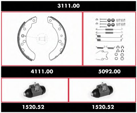 3111.00 ROADHOUSE Cable, parking brake