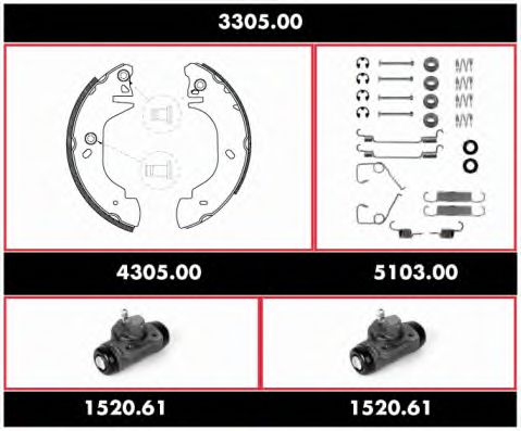 3305.00 ROADHOUSE Wheel Bearing Kit