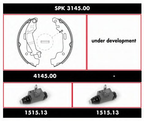 SPK 3145.00 ROADHOUSE Brake System Brake Shoe Set