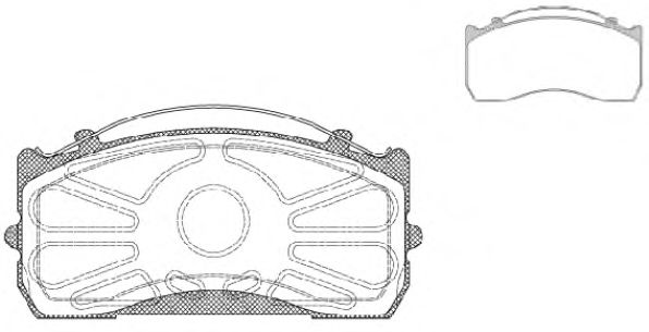JSX 2815.00 ROADHOUSE Brake System Brake Pad Set, disc brake
