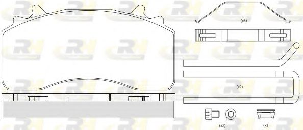 JSX 21526.80 ROADHOUSE Brake Pad Set, disc brake