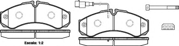0651.32 REMSA Brake System Brake Pad Set, disc brake