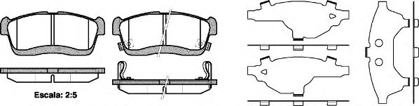 0724.42 REMSA Brake System Brake Pad Set, disc brake