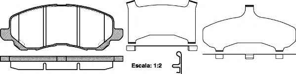 0804.31 REMSA Brake Pad Set, disc brake