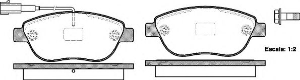 0859.11 REMSA Brake Pad Set, disc brake