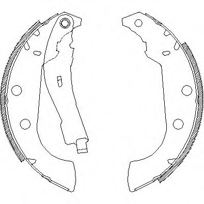 4135.01 REMSA Brake System Brake Shoe Set