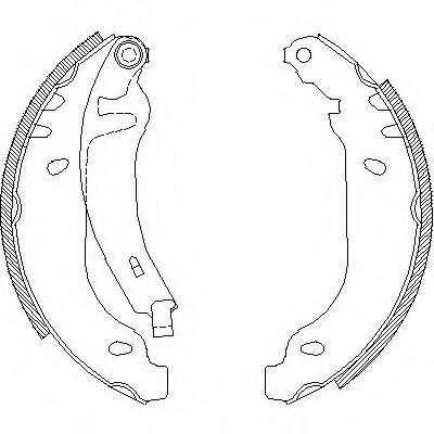 4169.02 REMSA Brake System Brake Shoe Set