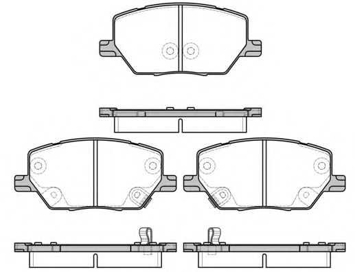 1640.02 REMSA Brake System Brake Pad Set, disc brake
