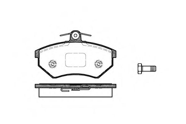 0134.40 REMSA Brake System Brake Pad Set, disc brake