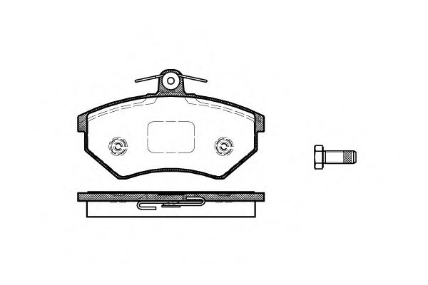 0134.50 REMSA Brake System Brake Pad Set, disc brake