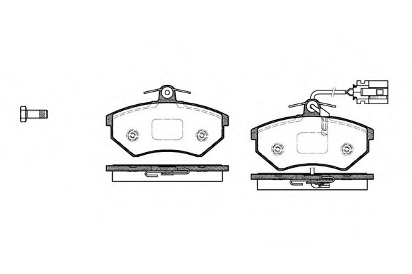 0134.82 REMSA Brake System Brake Pad Set, disc brake