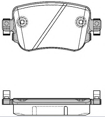 1549.08 REMSA Brake System Brake Pad Set, disc brake