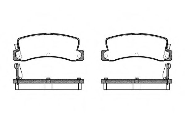 0214.04 REMSA Brake System Brake Pad Set, disc brake