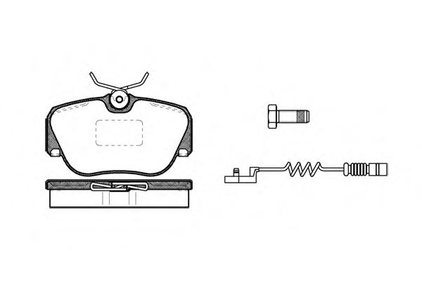 0284.02 REMSA Тормозная система Комплект тормозных колодок, дисковый тормоз