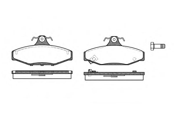 0335.02 remsa Brake System Brake Pad Set, disc brake