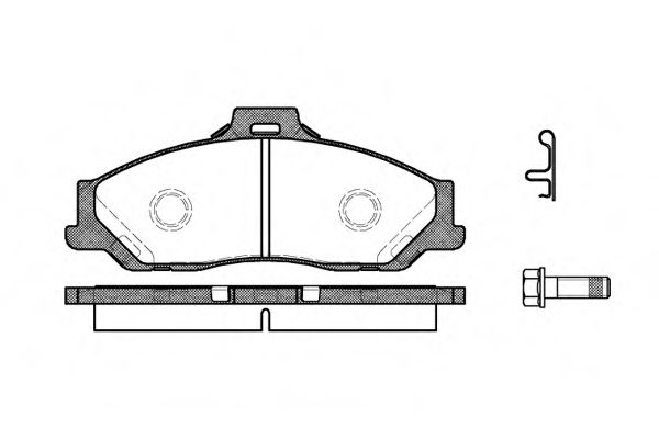 0730.01 REMSA Brake System Brake Pad Set, disc brake
