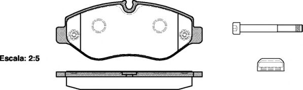 1245.00 REMSA Brake System Brake Pad Set, disc brake