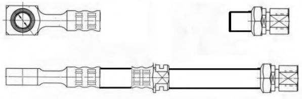 1900.50 REMSA Тормозная система Трос, стояночная тормозная система