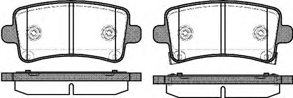 1388.04 REMSA Brake Pad Set, disc brake