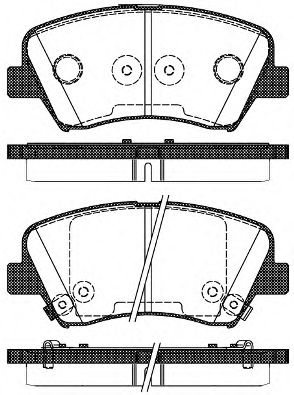 1412.32 REMSA Тормозная система Комплект тормозных колодок, дисковый тормоз