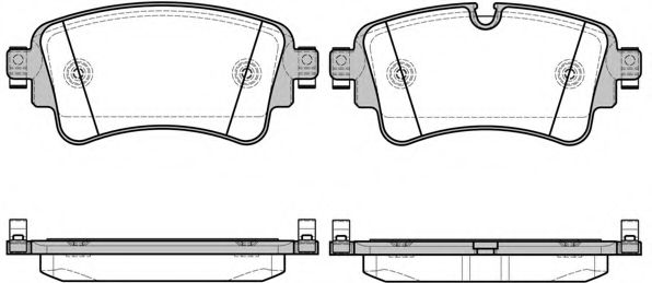 1669.08 remsa Brake System Brake Pad Set, disc brake