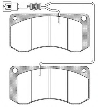 JCA 258.41 REMSA Brake Pad Set, disc brake