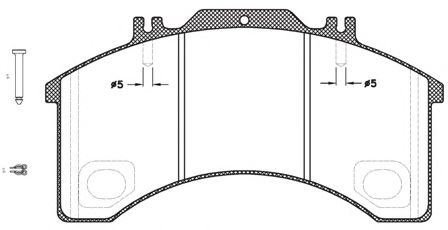 JCA 497.30 REMSA Brake Pad Set, disc brake