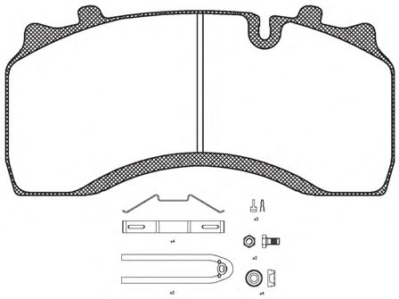 JCA 1032.30 REMSA Brake Pad Set, disc brake