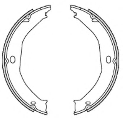 4698.00 remsa Brake System Brake Shoe Set, parking brake