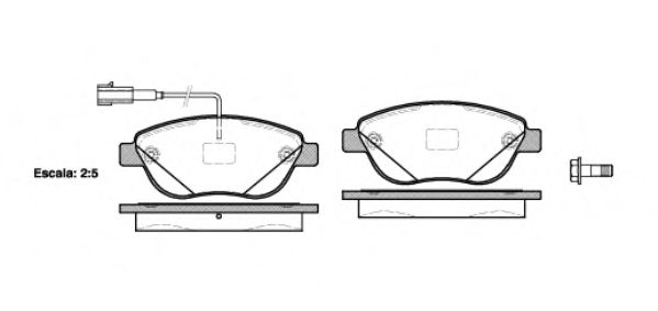 0859.12 REMSA Brake System Brake Pad Set, disc brake