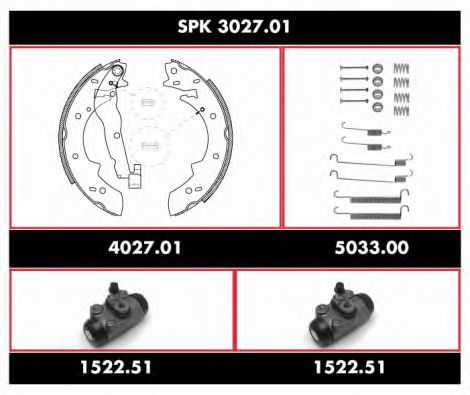 SPK 3027.01 REMSA Brake Shoe Set