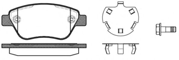 0858.30 REMSA Brake System Brake Pad Set, disc brake