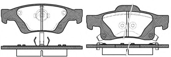 1446.02 REMSA Brake System Brake Pad Set, disc brake