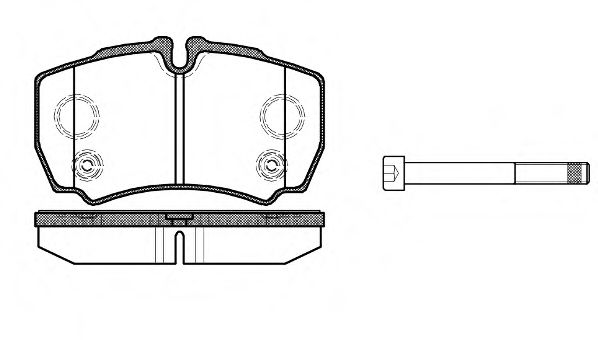 0849.10 REMSA Brake System Brake Pad Set, disc brake