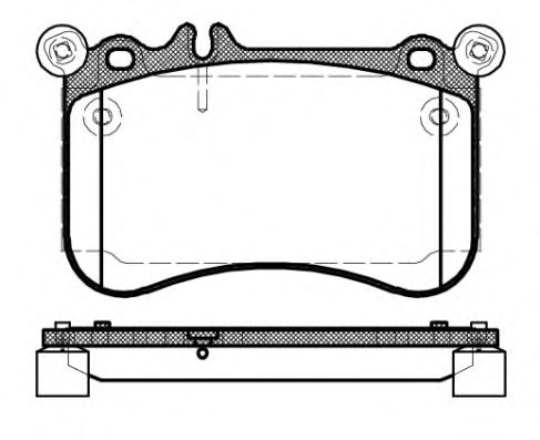 1465.00 REMSA Brake System Brake Pad Set, disc brake