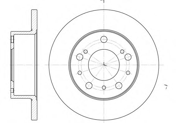 6168.00 remsa Brake System Brake Disc