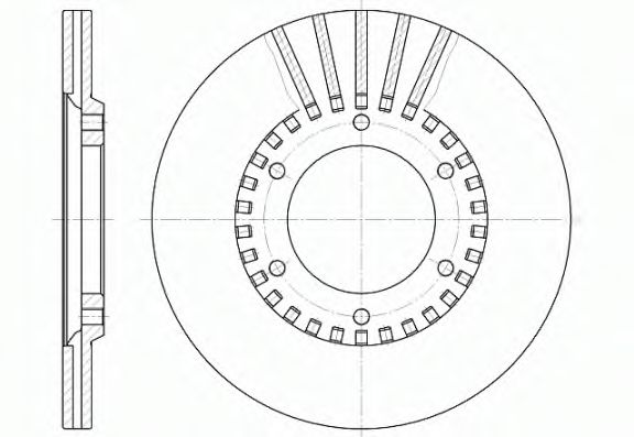 6337.10 REMSA Тормозная система Тормозной диск