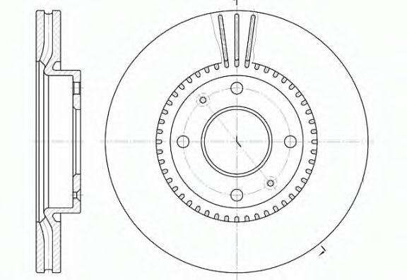 6668.10 REMSA Тормозная система Тормозной диск