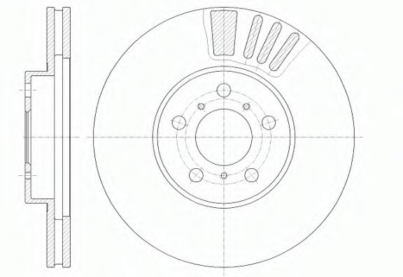 6935.10 REMSA Тормозная система Тормозной диск