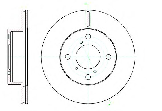 61104.10 REMSA Brake System Brake Disc