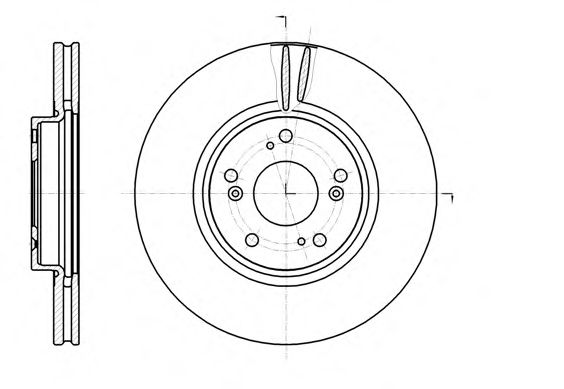 61218.10 REMSA Тормозная система Тормозной диск