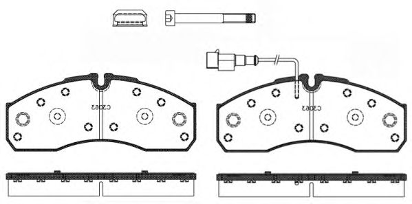 0651.42 REMSA Brake Pad Set, disc brake