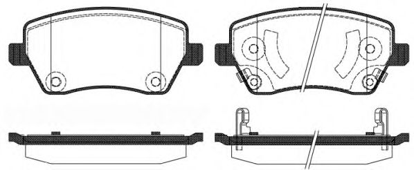 0987.02 REMSA Brake System Brake Pad Set, disc brake