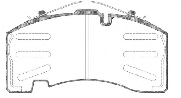 JCA 1074.00 REMSA Brake System Brake Pad Set, disc brake