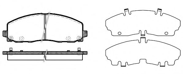 1484.04 REMSA Brake System Brake Pad Set, disc brake