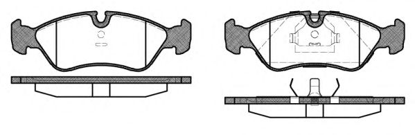 0286.10 REMSA Тормозная система Комплект тормозных колодок, дисковый тормоз
