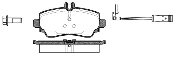 0650.22 REMSA Brake System Brake Pad Set, disc brake