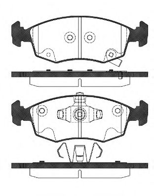 0172.72 REMSA Brake System Brake Pad Set, disc brake